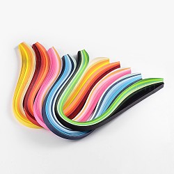 Bandes de papier quilling de 6 couleurs, couleur mixte, 530x10mm, à propos 120strips / sac, 20strips / couleur