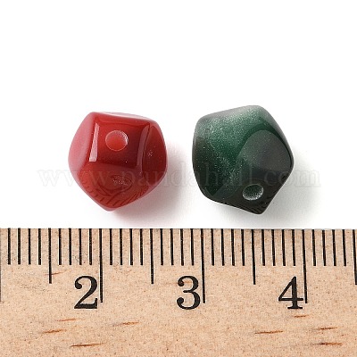 Бусины из смолы с имитацией кошачьего глаза RESI-Q025-03A-1