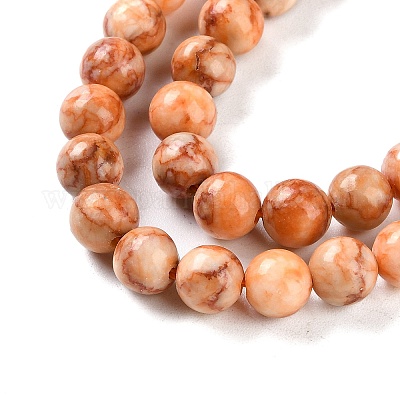 Нити бусин цвета натуральной бирюзы TURQ-U001-02B-1