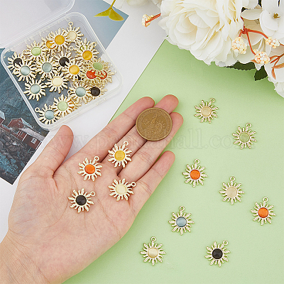 36шт 6 цвета подвески «кошачий глаз» FIND-HY0002-83-1