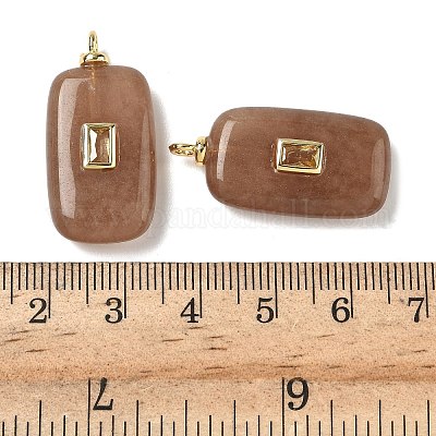 Крашеные натуральный белый нефрит подвески G-H328-03G-A07-1