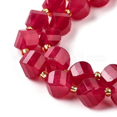 Нити бусин из натурального кварца окрашенные G-U023-A02-19-1