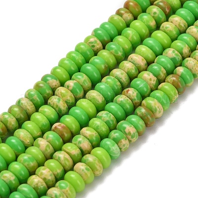 Синтетические имперские нитки из бисера яшмы G-Z110-B04-2x4mm-06-1