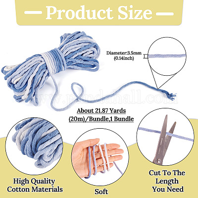 Хлопковый шнур градиентного цвета OCOR-TAC0021-11B-1