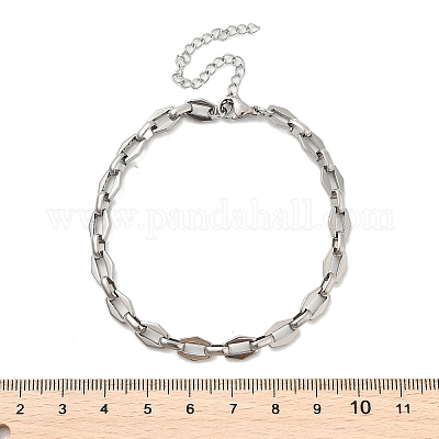 Браслеты из нержавеющей стали 304 с цепочками для мужчин и женщин BJEW-D042-26P-1