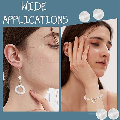 1 нить бусины из натурального селенита G-CA0001-78D-1