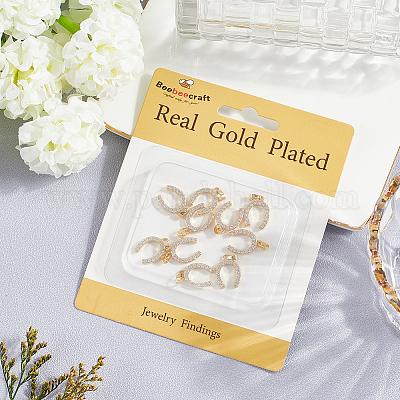 10шт латунные подвески с микропаве и кубическим цирконием KK-BBC0019-39-1