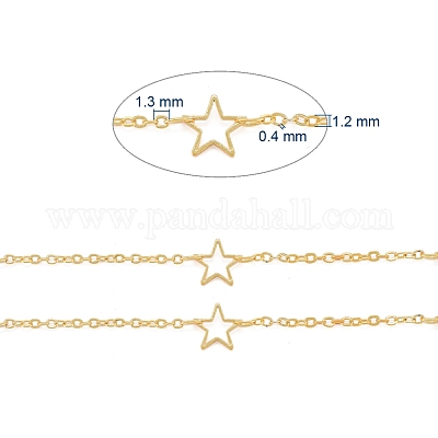 3.28 фут ручной работы из латунных звеньев цепи X-CHC-F010-02-G-1