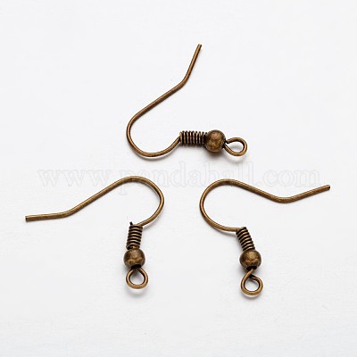 Wholesale Earring Jewelry Findings Antique Bronze Iron Earring Hooks Pandahall