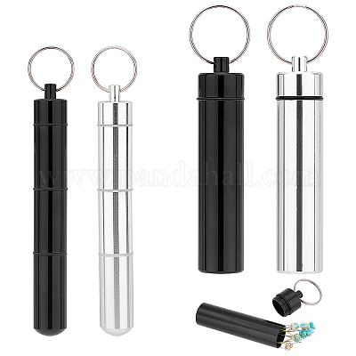 Pocket Toothpick Holder Waterproof Useful Alloy Box Keychain