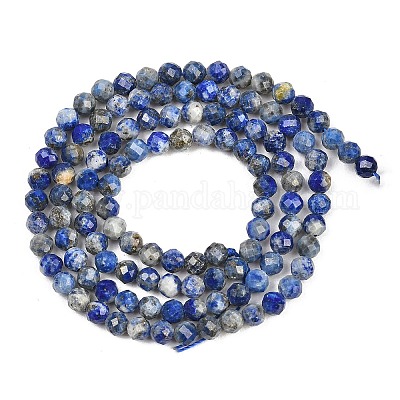 Natürlicher Lapislazuli Perlenstränge&nbsp;G-RM250104-A6-1