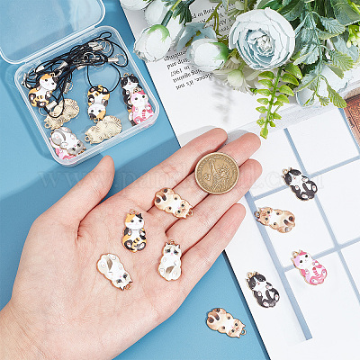 Wholesale SUNNYCLUE 1 Box 24 Set 6 Styles Phone Charms Strap Kawaii  Cellphone Charm Cute Cat Animal Pets Cell Phone Charms for Women Adults DIY  Wallet Keychain Moblie Phones Case Camera Bag