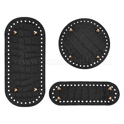 3 шт. 3 стиля из искусственной кожи с плоским круглым дном&nbsp;FIND-WR0004-43A-1