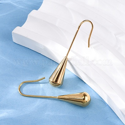 Серьги-подвески из нержавеющей стали 304 EJEW-NH0004-01G-1