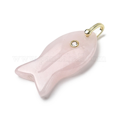 Природного розового кварца подвески KK-D021-05I-G-1