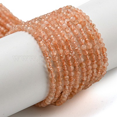 Натуральный Sunstone бисер пряди G-K182-2mm-13A-1