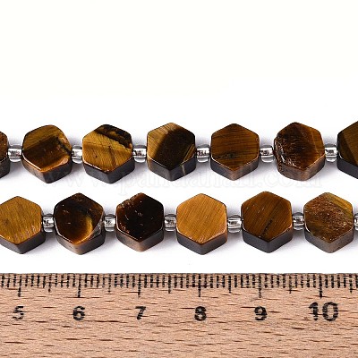 Природных тигровый глаз бисер нитей G-P534-A21-02-1