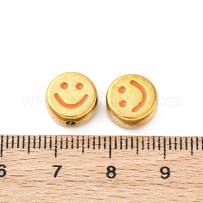 Эмалированные бусины из нержавеющей стали 304 STAS-B085-08G-01-1