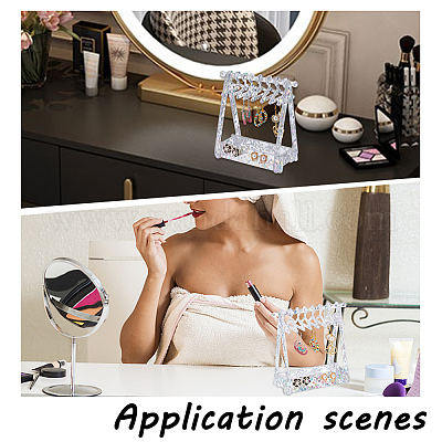 1 комплект прозрачных акриловых подставок для сережек EDIS-PH0001-31-1