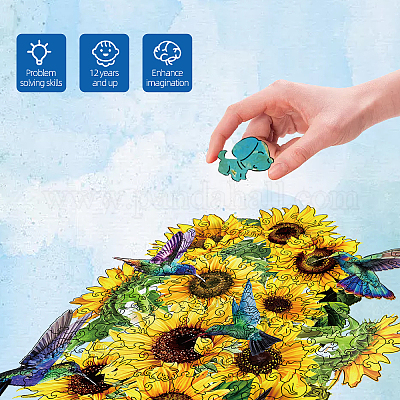 Наборы игрушек для животных из дерева своими руками для мальчиков и девочек&nbsp;AJEW-WH0344-0011-1