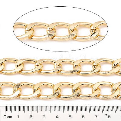 Оксидированные алюминиевые кубинские звенья цепи CHA-D001-11G-1