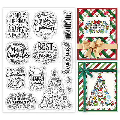 Christmas Stamps Card Making  Silicone Clear Stamp Ornament