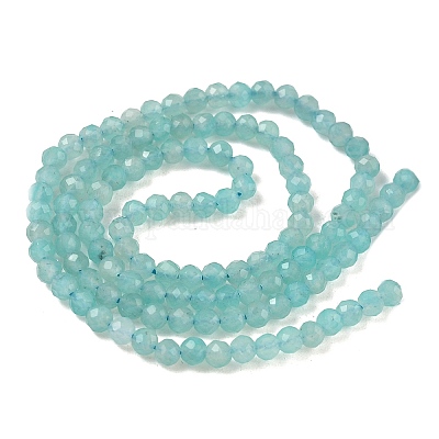 Природных амазонит бисер нитей G-RM250101-B38-1