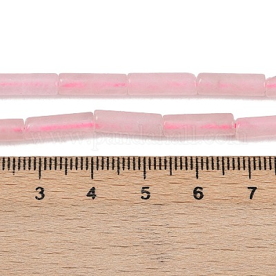 Естественно розовые шарики кварца столбцов пряди G-F247-08-A-1