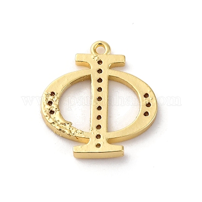 Подвеска из латуни с микропаве из кубического циркония KK-H449-76G-09-1