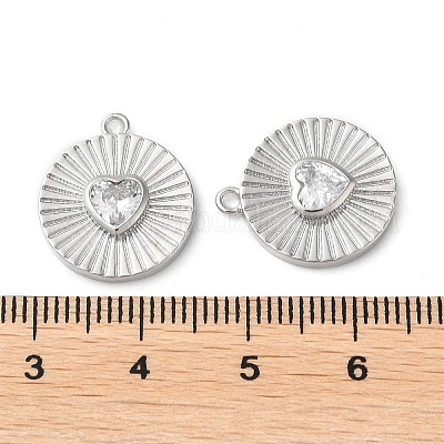 Реальные плакированные латунные подвески KK-F862-02P-01-1