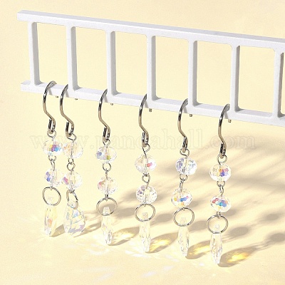 Каплевидные стеклянные ловцы солнца HJEW-FS00032-1