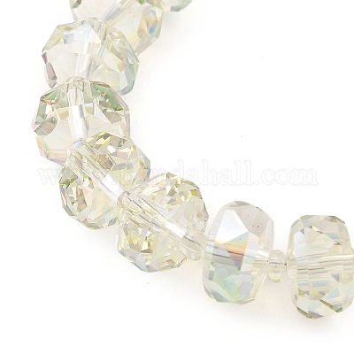 Прозрачные стеклянные бусины гальваническим пряди EGLA-P062-01A-HR04-1