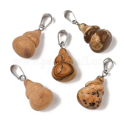 Естественного изображения яшмы подвески G-B127-03P-13-1