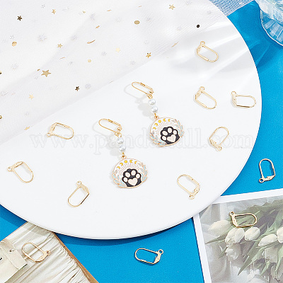 40 шт. фурнитура для сережек из нержавеющей стали 304 STAS-BBC0003-93-1