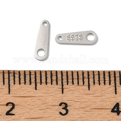 Антикоррозийные 925 стерлинговые серебряные звенья STER-D006-07P-1