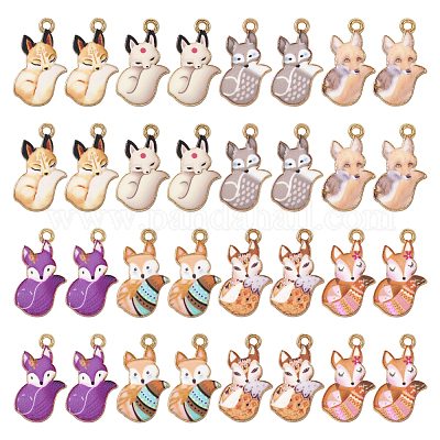 32шт 8 цвета подвески из окрашенного сплава FIND-TA0002-64-1