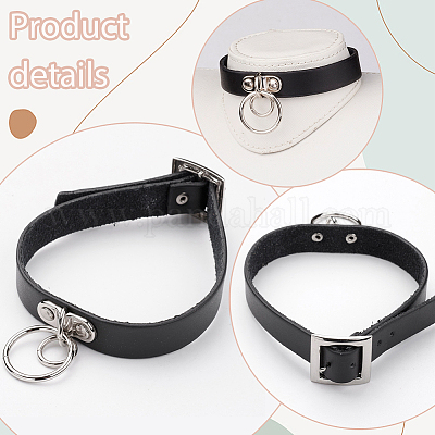 1 шт. ожерелье-чокер из коровьей кожи в стиле панк-рок NJEW-CL0001-02-1