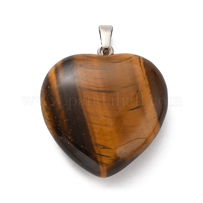 Природных тигровый глаз подвески G-B042-02P-06-1