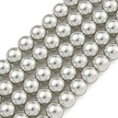 Стеклянные жемчужные бусины HY-G002-01C-04-1