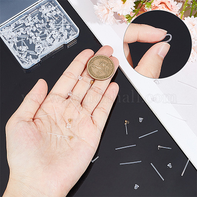 8 шт. 4 стиля шарообразная серьга-гвоздик из нержавеющей стали 304 FIND-NB0004-61-1