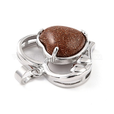 Природные и синтетические Gemstone подвески G-C236-01-P-RS-1