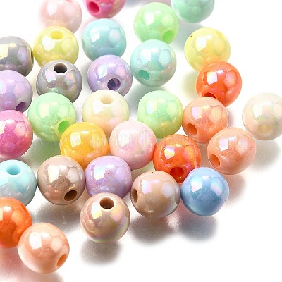 Непрозрачные акриловые бусины OACR-S071-02C-1