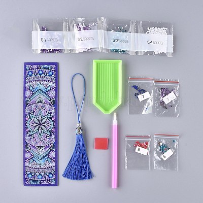 US Seller. Set of 2 Mandala Diamond Painting Bookmark Kits. 