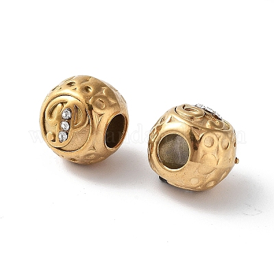 Ионное покрытие (ip) 304 нержавеющая сталь стразы европейские бусины STAS-A092-10P-G-1