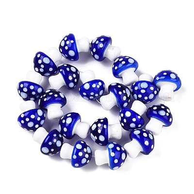 Бусы лэмпворк ручной работы LAMP-T021-13D-1