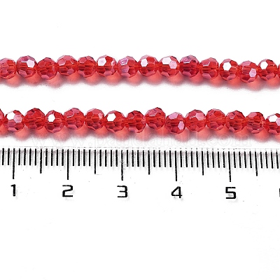 Гальванизируйте прозрачное стекло бисер нитей EGLA-A035-T4mm-A07-1