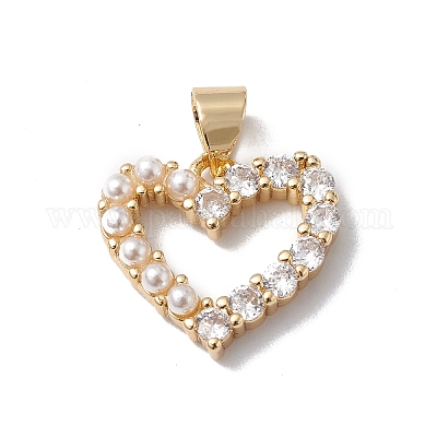 Покрытие стойки латунь микропаве прозрачные кубические циркониевые подвески KK-H434-35G-1