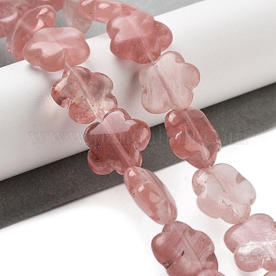 Вишневого кварца стеклянные бусы пряди G-F769-B01-01-1