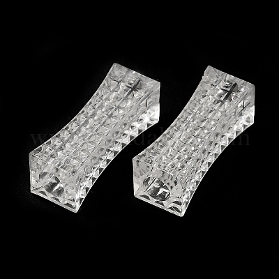 Прозрачного акрилового Европейский бисером TACR-G048-15-1