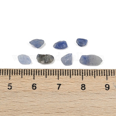 Натуральный синий авентурин бисер G-K397-03-1